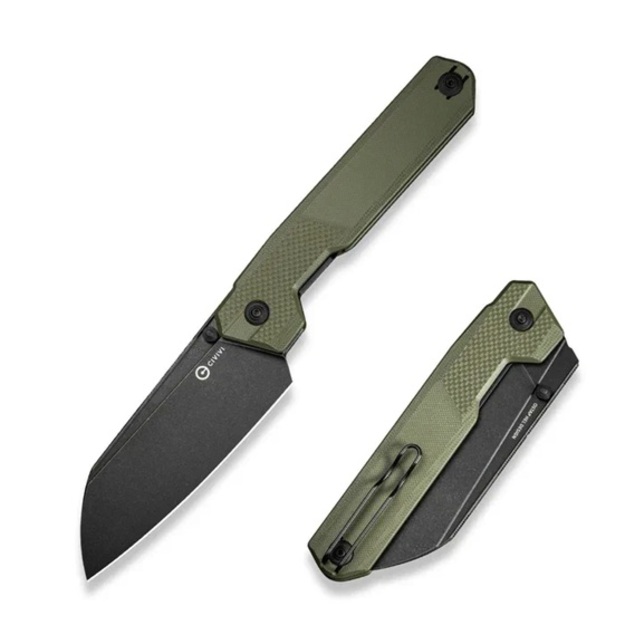 Civivi Hid knife OD Green G10, Black Stonewashed 14C28N by Ostap Hel (C23008-2)