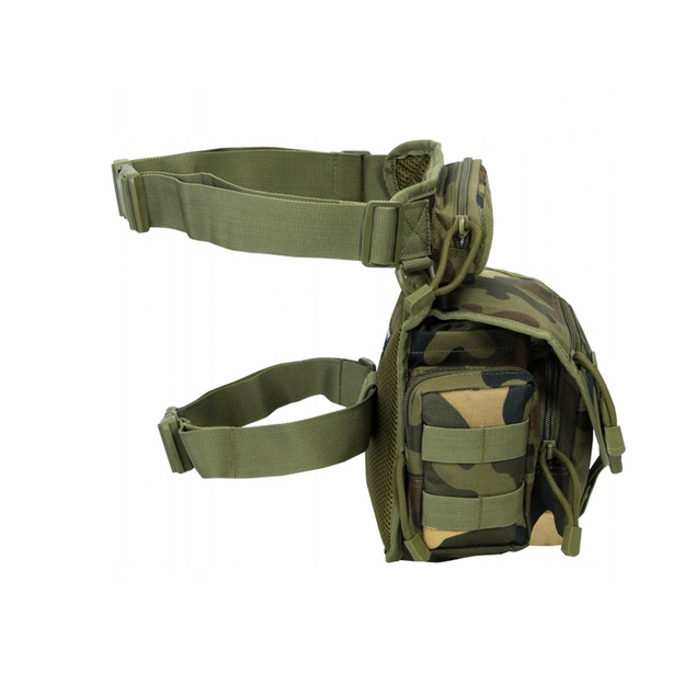 Taktiskā kājas soma, zaļ&scaron; camo