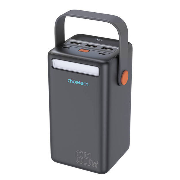 Choetech B664 Mini Power Station, 50000 mAh 65W baro&scaron;anas banka (melna)