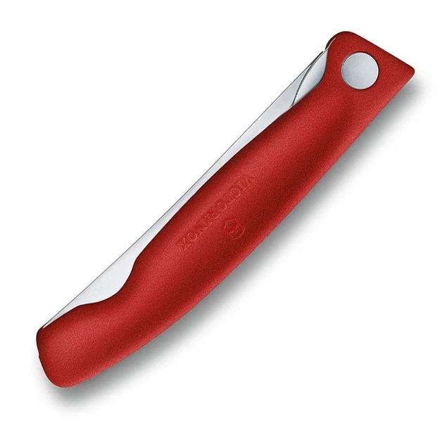 Victorinox folding kitchen knife with serrated blade, red 6.7831.FB