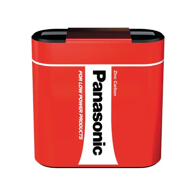 Panasonic 3R12 plakanā cinka-oglekļa baterija 4.5V