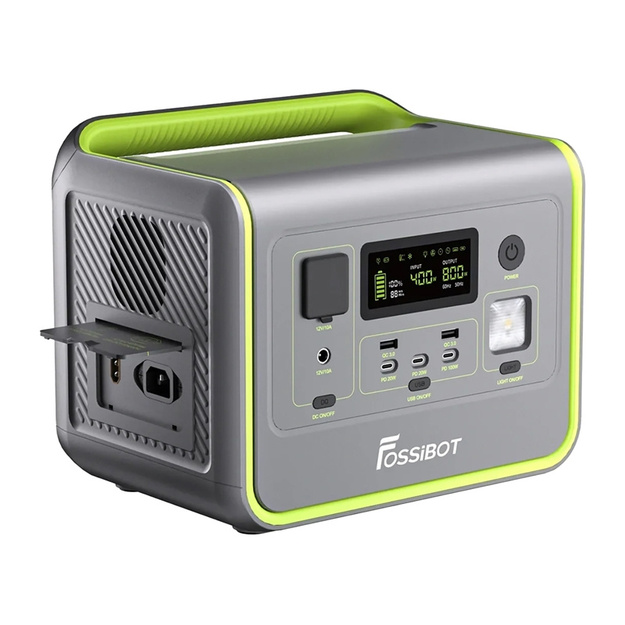 Pārnēsājamā elektrostacija FOSSIBOT F800, 800W (zaļa)