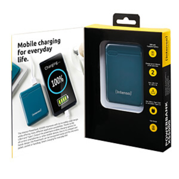 Intenso Powerbank USB XS5000mah tirkīza krāsa 7313527