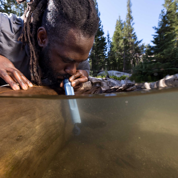 LifeStraw Peak sērijas personīgais ūdens filtrs  Dark Mountain Gray  LSPSPDGWW