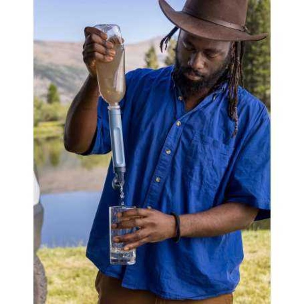 LifeStraw Peak sērijas personīgais ūdens filtrs  Dark Mountain Gray  LSPSPDGWW