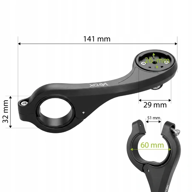 VABH2 Vayox velosipēda navigācijas un gaismas turētājs