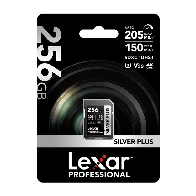 Lexar Professional SILVER PLUS SDXC 256GB memory card