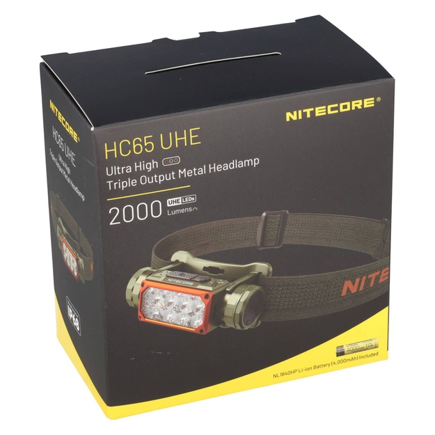Nitecore HC65 UHE Hunting Edition &ndash; 2000 lumens &ndash; 3 light sources