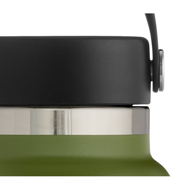 Hydro Flask Wide Mouth ar elastīgu vāciņu ceļojumu dzēriena pudele 1183 ml W40BTS306 Olive
