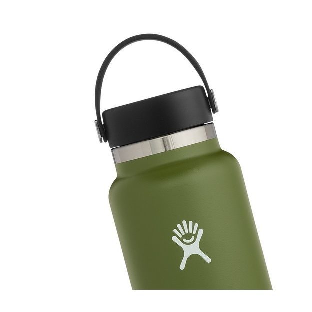 Hydro Flask Wide Mouth ar elastīgu vāciņu ceļojumu dzēriena pudele 1183 ml W40BTS306 Olive