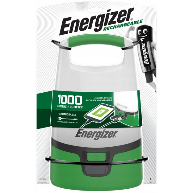 Energizer uzlādējama USB 1000Lm LED laterna ar rokturi ALURL7