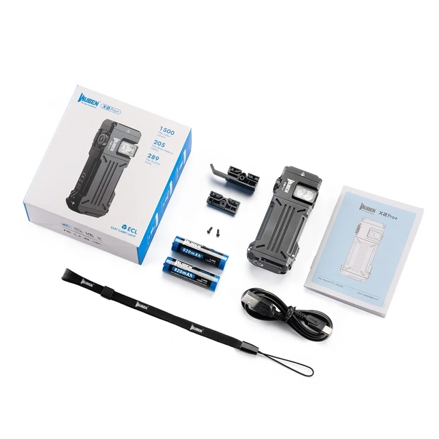 Wuben X2 Pro+ Flashlight 1500lm