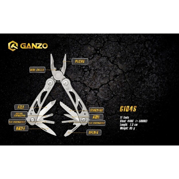 Ganzo G104-S daudzfunkcionāls instruments