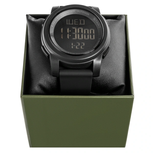 Badger Outdoor elektroniskais pulkstenis Nightmark Melns