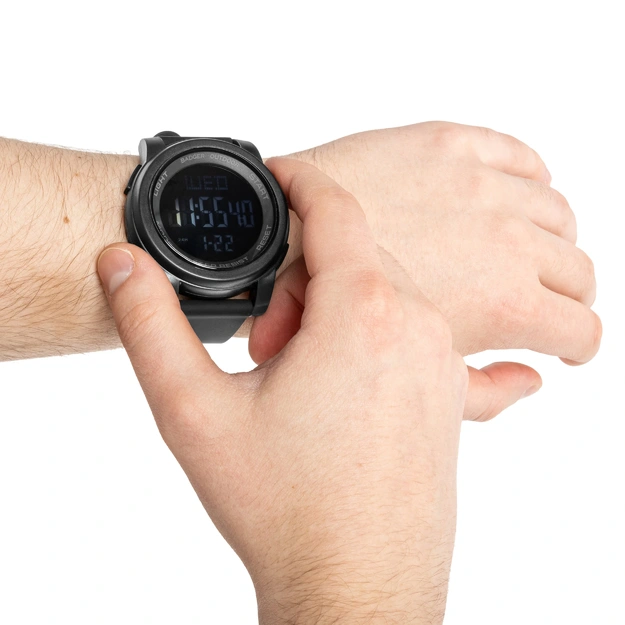 Badger Outdoor elektroniskais pulkstenis Nightmark Melns