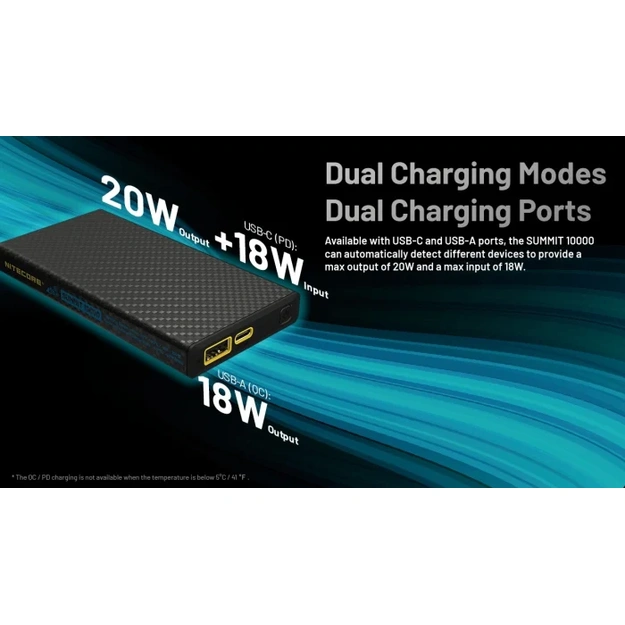 Nitecore SUMMIT 10000 Low Temperature Powerbank 10000mAh