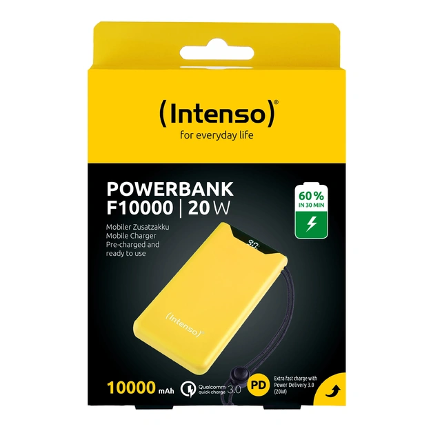 Внешний аккумулятор Intenso 10000 mAh QC3.0, yellow