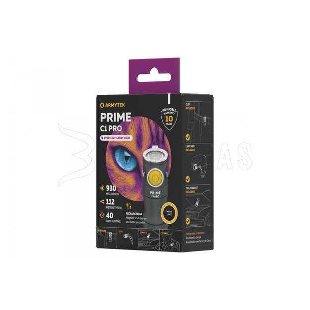 Armytek Prime C1 Pro lukturītis 930lm F07901W