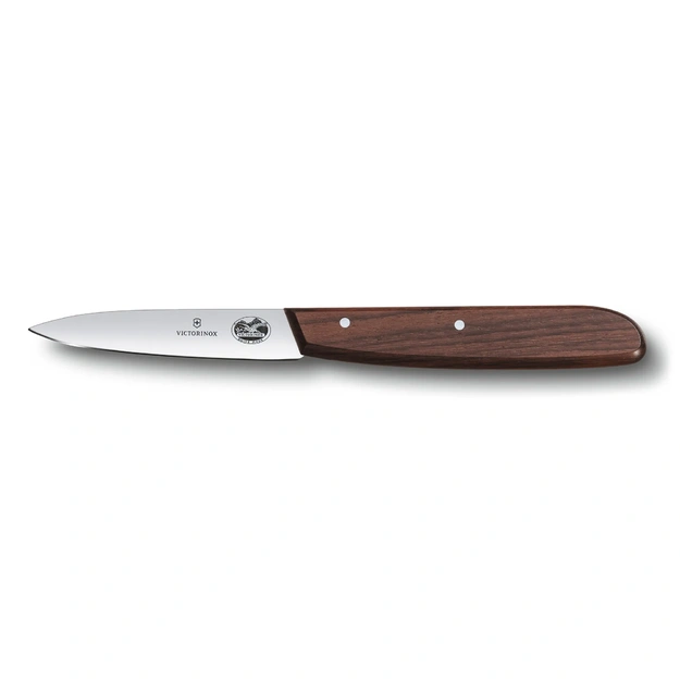 Нож для овощей Victorinox Wood с деревянной рукоятью, серрейтор, 8 см (5.3000)