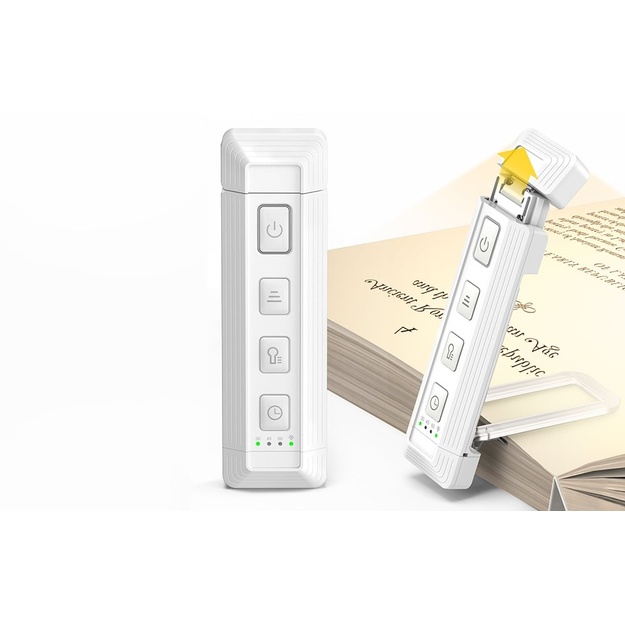 Glocusent GLCSNTA2603 Izvelkams grāmatu lukturītis USB 500mAh balts