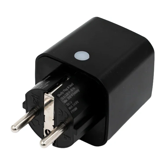 Shelly Plug M Gen3 Smart Outlet (Black)