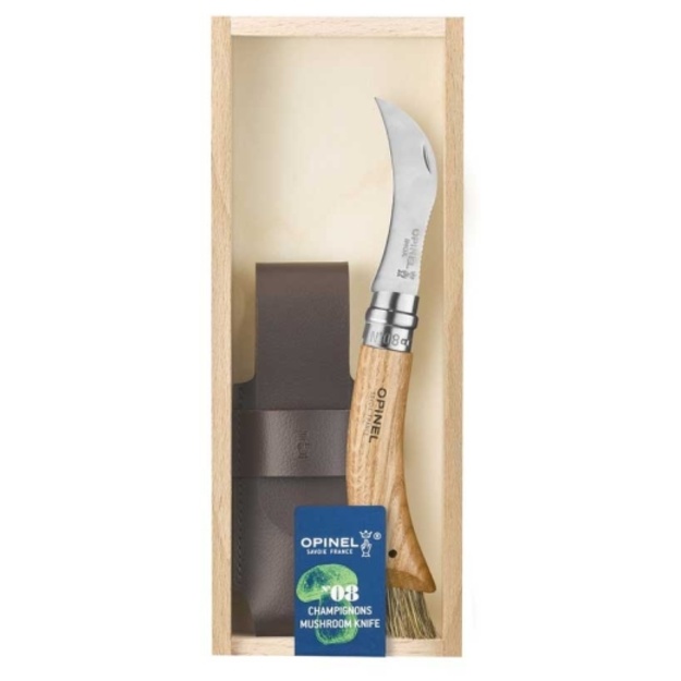 Opinel No 08 Mushroom Knife with Sheath in Gift Box
