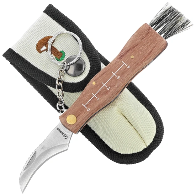 Martinez Albainox Setera Madera Wood, Satin Mushroom Knife (10577)
