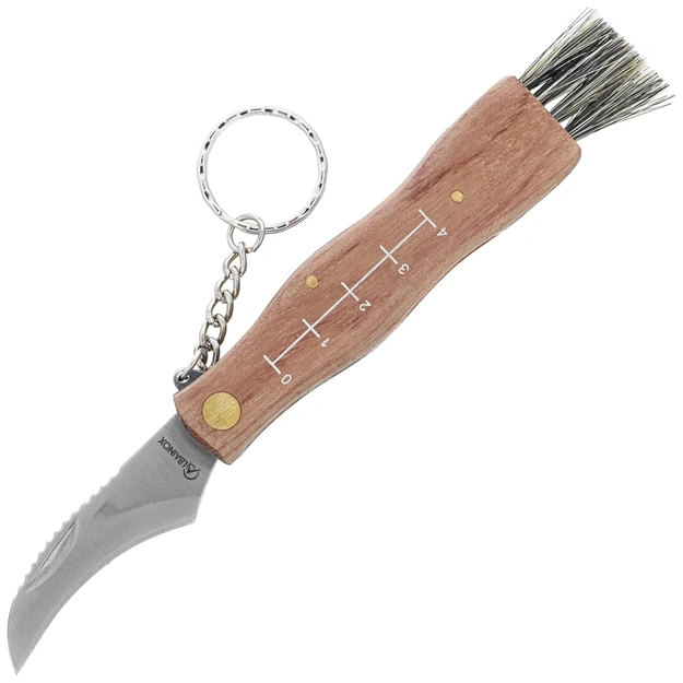 Martinez Albainox Setera Madera Wood, Satin Mushroom Knife (10577)