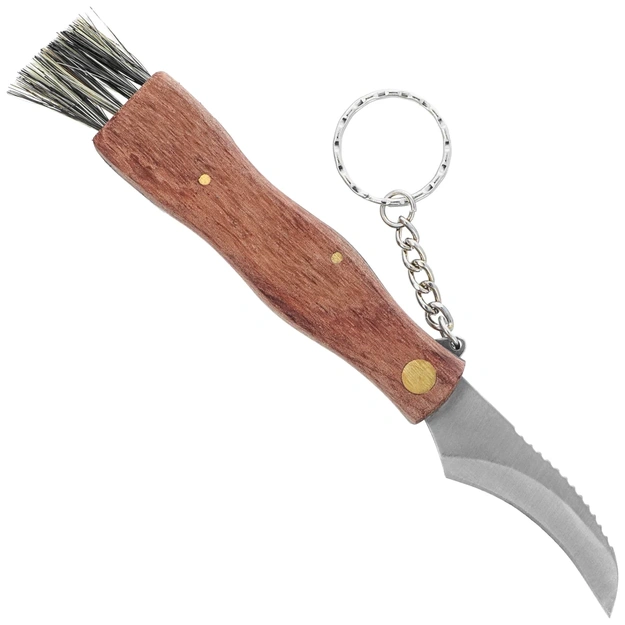 Martinez Albainox Setera Madera Wood, Satin Mushroom Knife (10577)