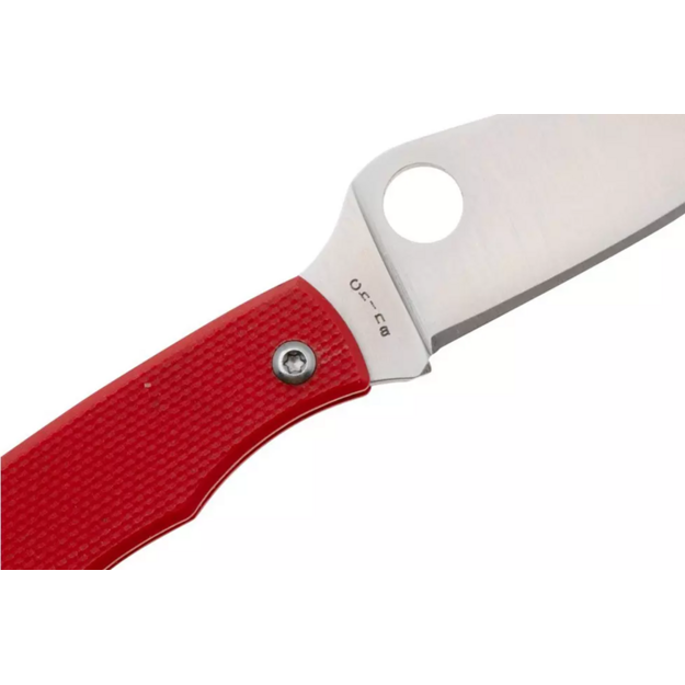 Spyderco Grasshopper saliekamais nazis G10 Satin 12C27 Red C138GRDP