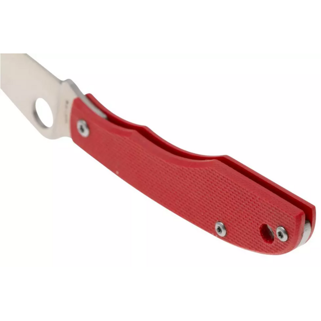 Spyderco Grasshopper saliekamais nazis G10 Satin 12C27 Red C138GRDP