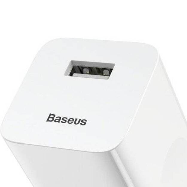 Baseus USB 3.0 ātrais lādētājs - balts