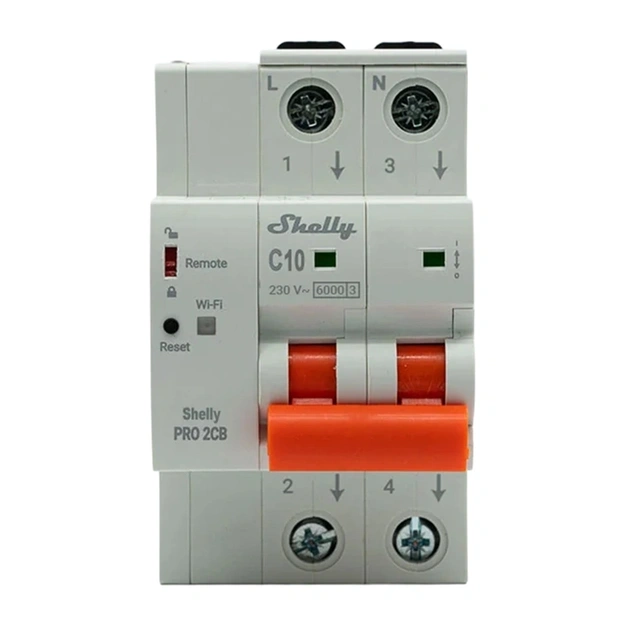 Miniature Circuit Breaker SHELLY Pro 2CB C10