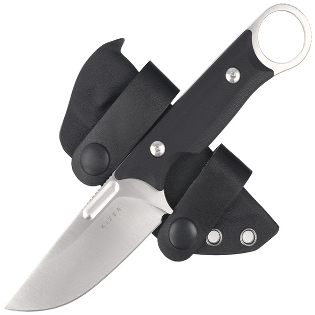 Kizer Cabox fiksētais nazis, Black G10, Satin 154CM by Jonathan Styles (1048C1)
