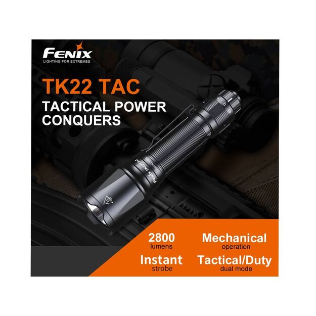 FENIX TK22 TAC taktiskais lukturītis
