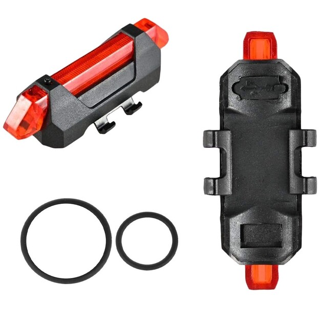 USB aizmugurējais velosipēda lukturis