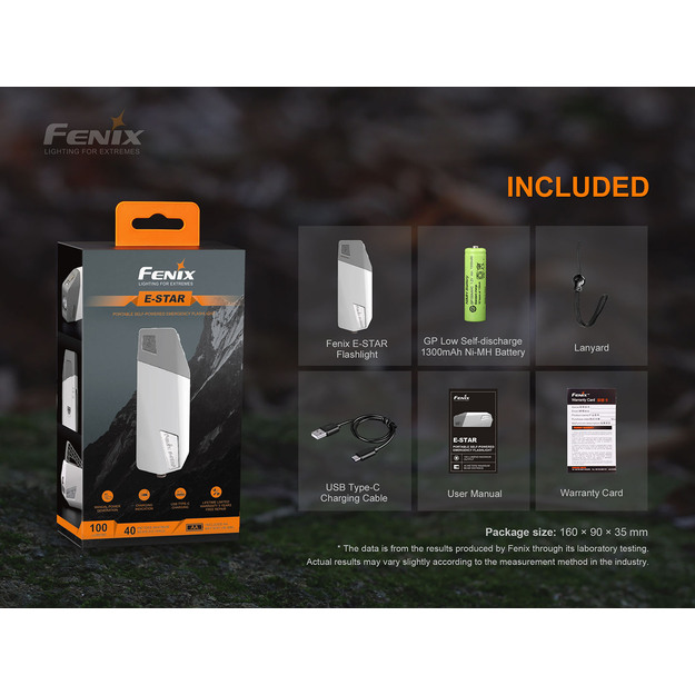 Fenix E-STAR avārijas lukturītis