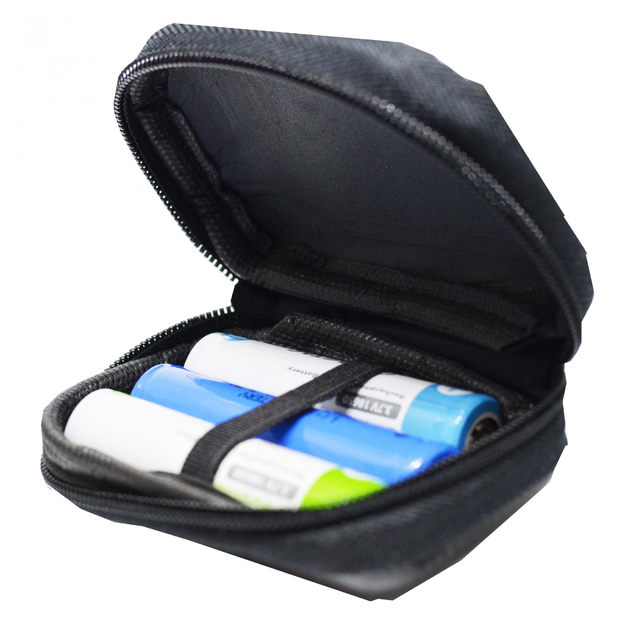 Battery case with zipper