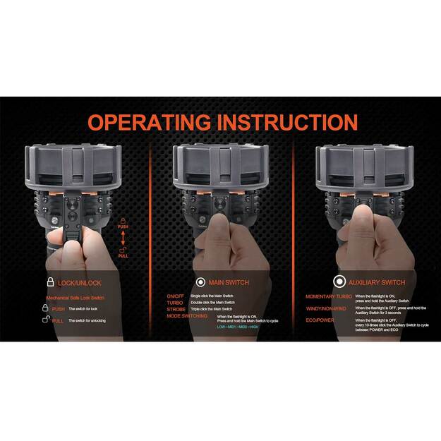 Acebeam X75 CREE XHP70.2 HI - 80000lm lukturītis