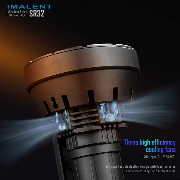 Imalent SR32 120000 lumen flashlight