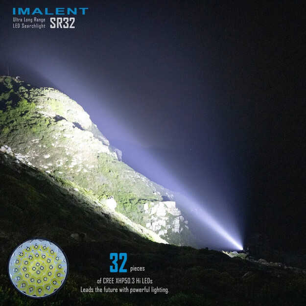 Imalent SR32 120000 lumen flashlight