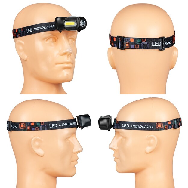 Vayox XPE + COB uzlādējams lukturītis VA0115