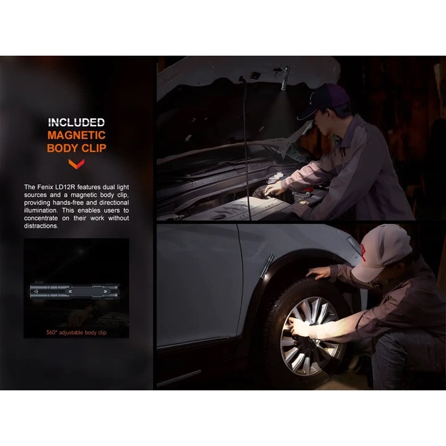 Fenix LD12R lukturītis 600lm