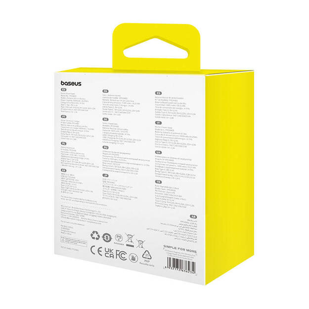 Baseus magnētiskais mini baro&scaron;anas bloks 5000 mAh, USB-C 20W (zils)