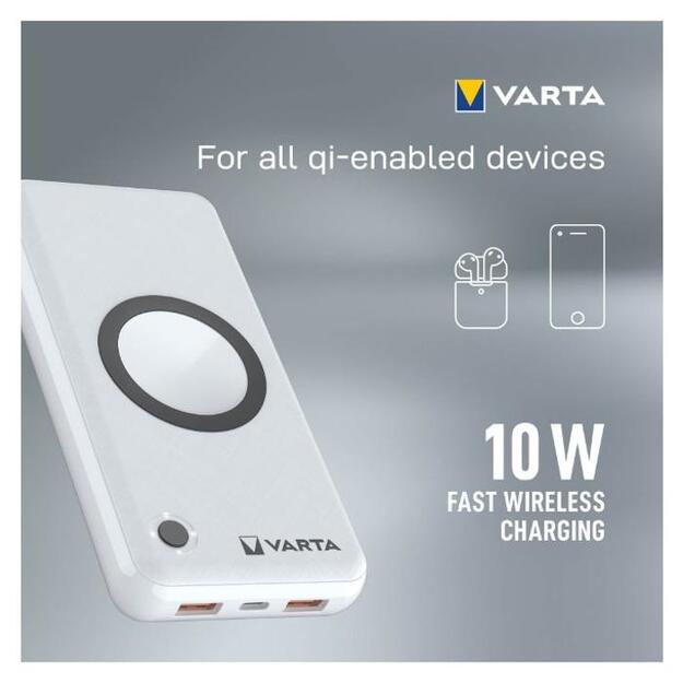 Varta bezvadu Power bank 20000mAh 57909
