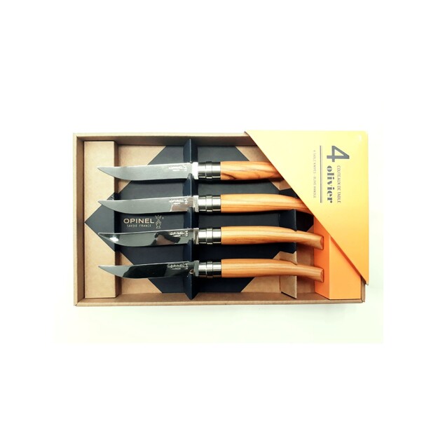 Opinel Table Chic galda nažu komplekts ar olīvkoka rokturi