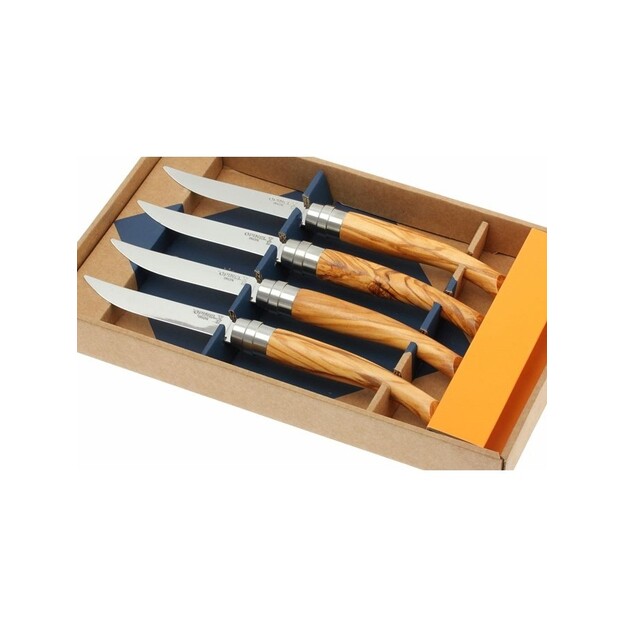 Opinel Table Chic table knife set with olive wood handle