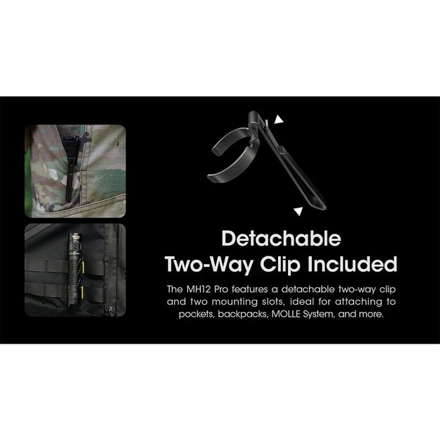 Nitecore MH12 Pro UHi 40 LED lukturītis 3300lm