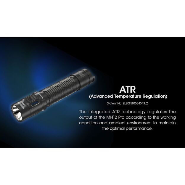 Nitecore MH12 Pro UHi 40 LED lukturītis 3300lm