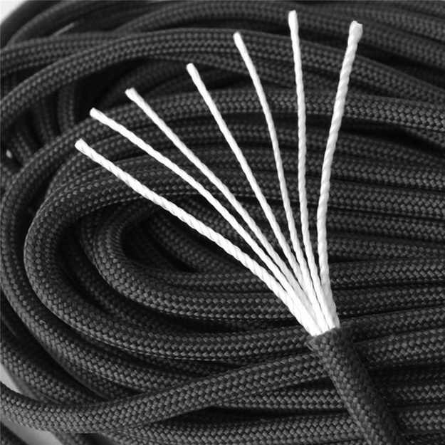 Premium Strength Paracord BSH ADVENTURE BR-006B melns